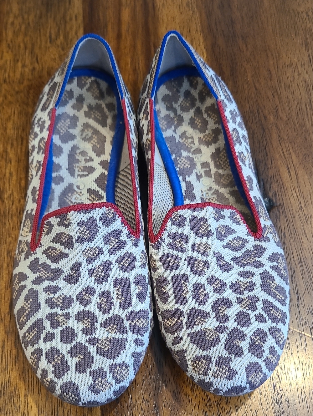 Rothy's The Loafer shoes in the retired "Mocha Spot" leopard print Size 9